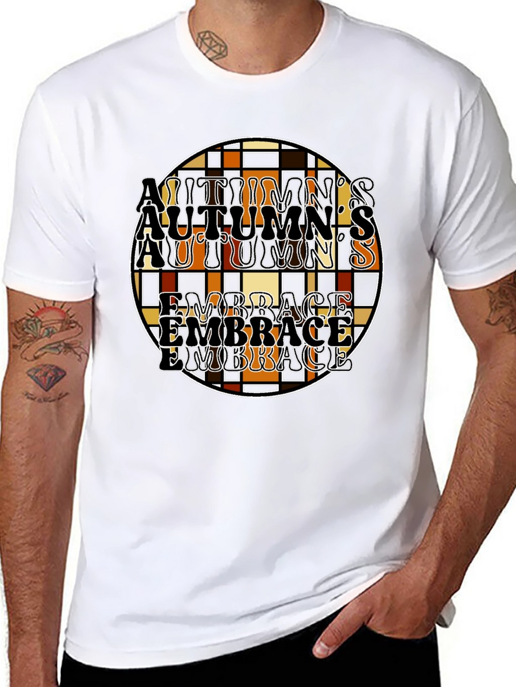 Autumns Embrace T-Shirt - Fall Season Apparel