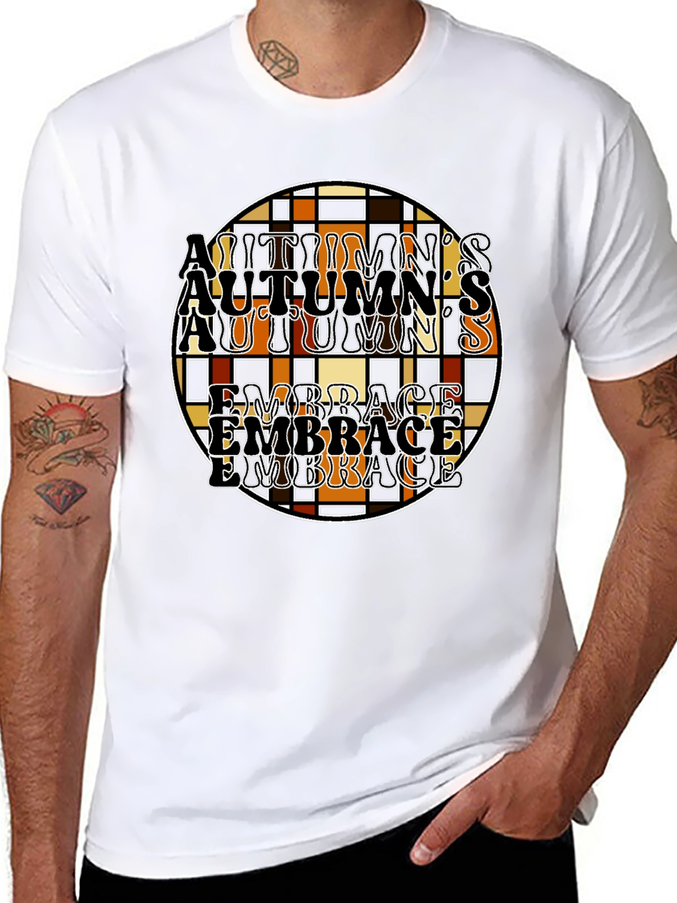Autumns Embrace T-Shirt - Fall Season Apparel