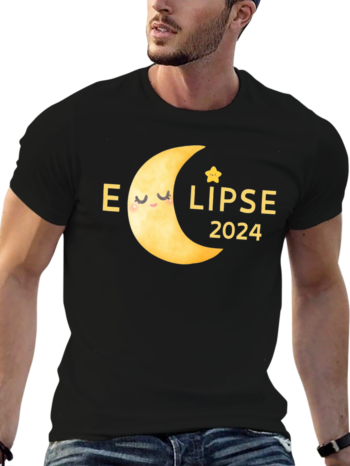 Eclipse 2024 T-Shirt - Celestial Moon Design
