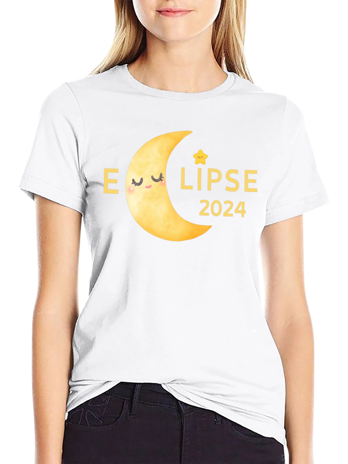 Eclipse 2024 T-Shirt - Celestial Moon Design
