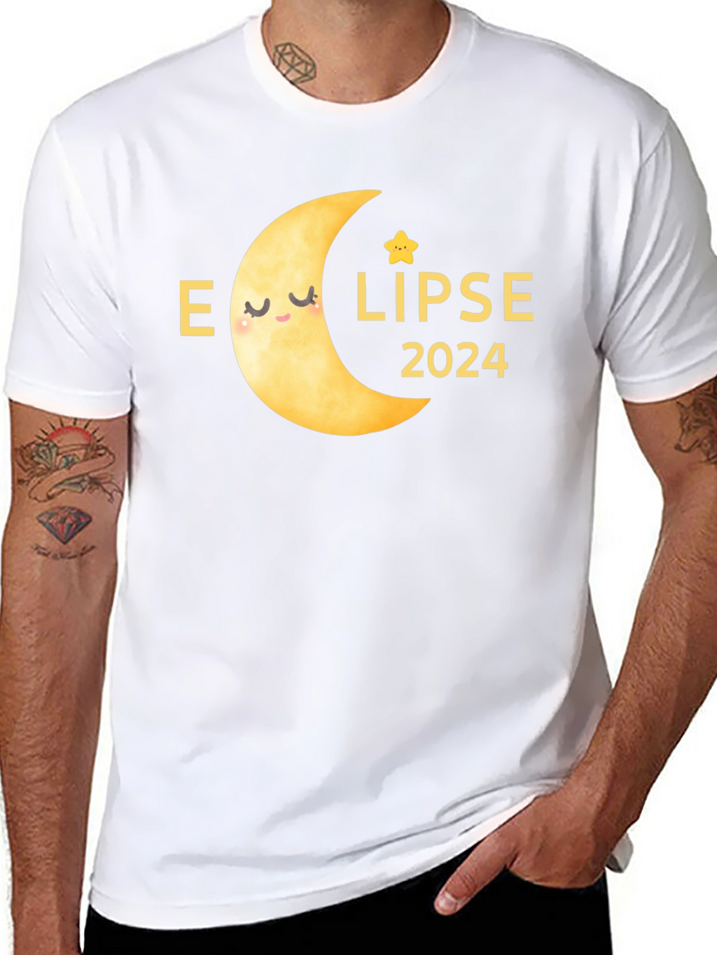 Eclipse 2024 T-Shirt - Celestial Moon Design