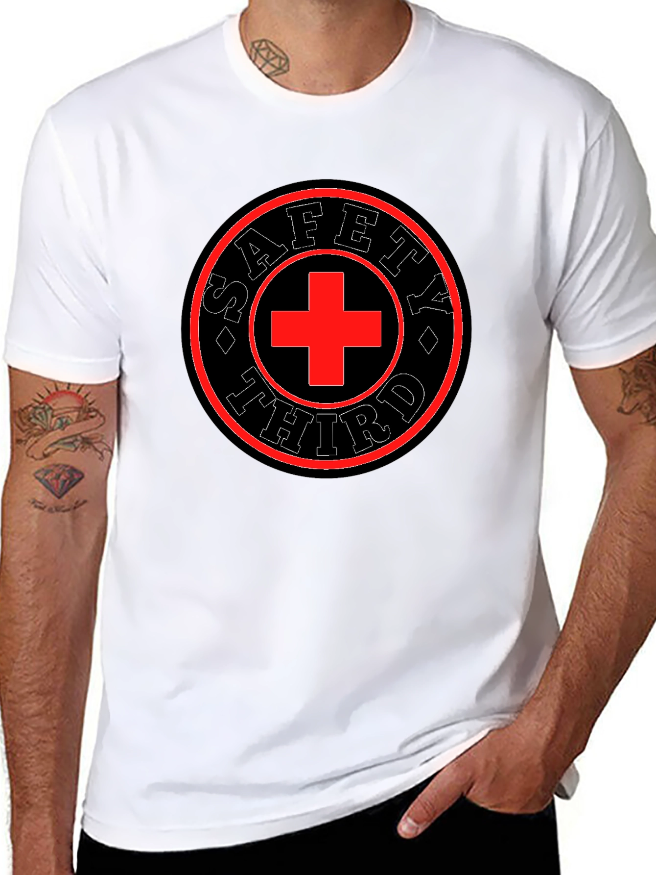 Safety Third Graphic Tee - Mens Black T-Shirt