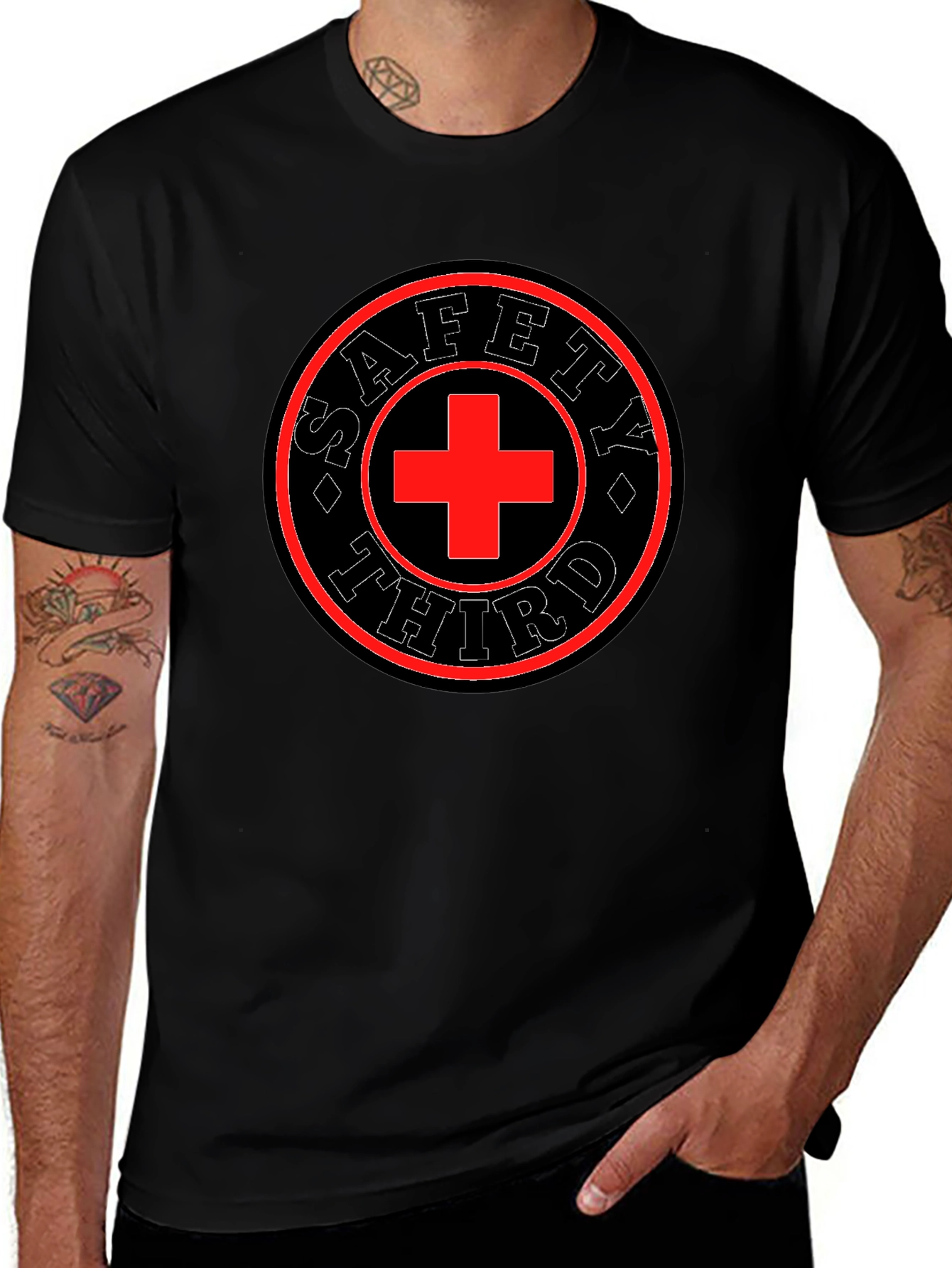 Safety Third Graphic Tee - Mens Black T-Shirt