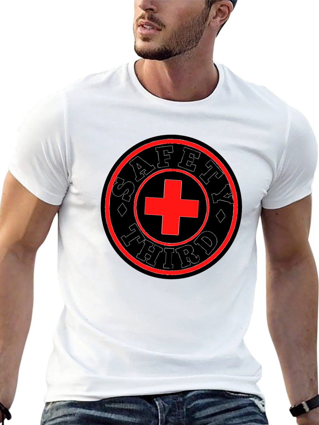 Safety Third Graphic Tee - Mens Black T-Shirt