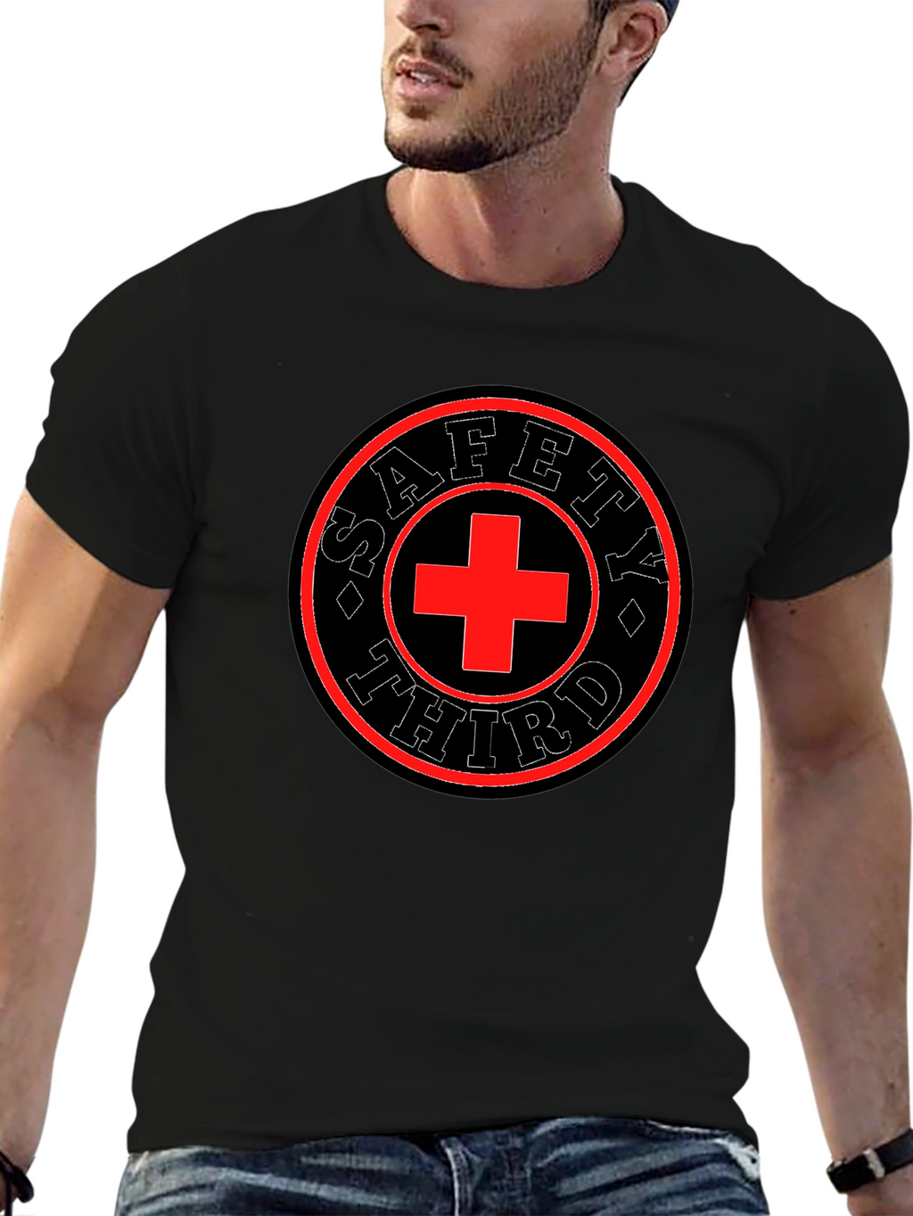 Safety Third Graphic Tee - Mens Black T-Shirt