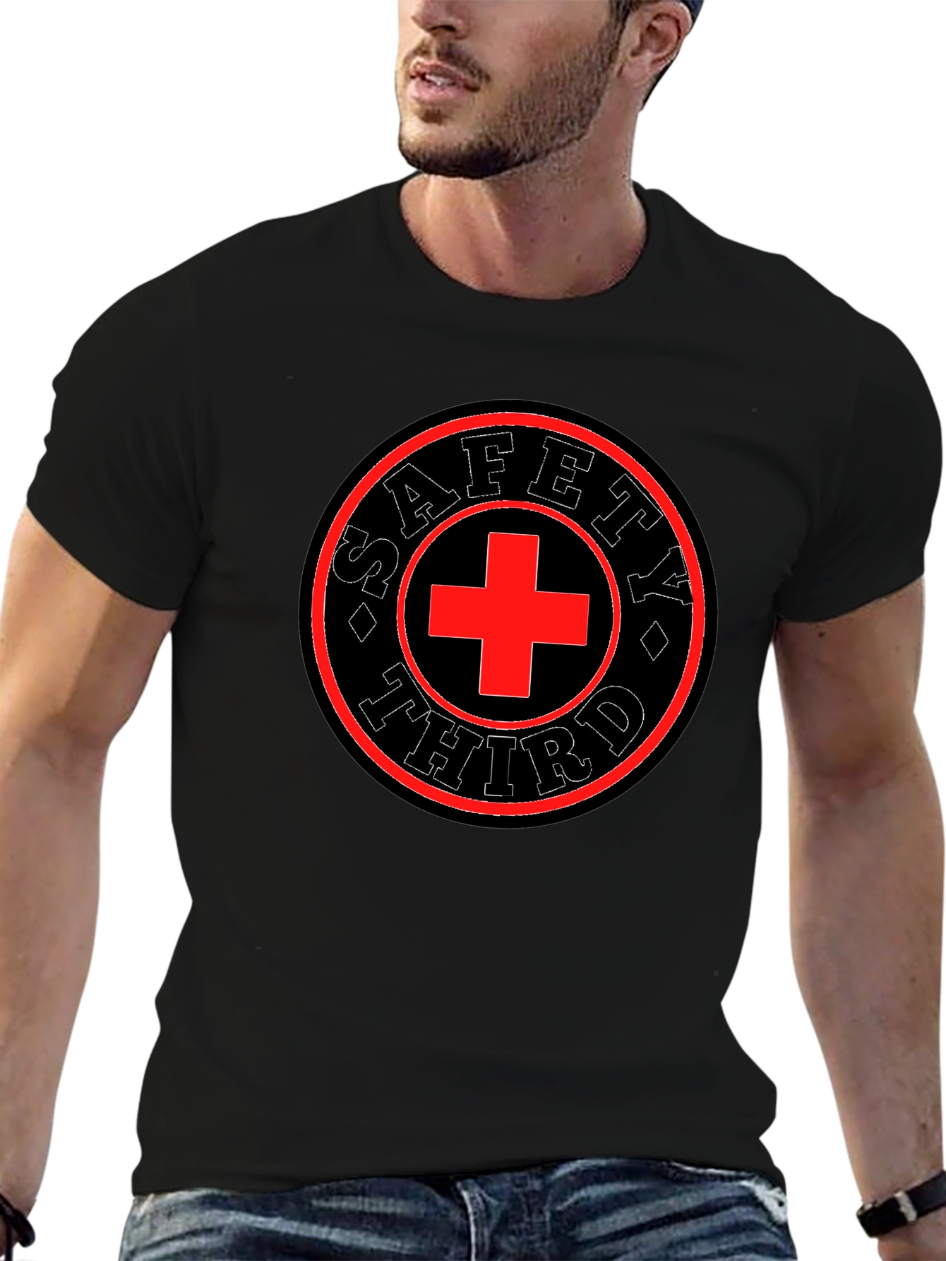 Safety Third Graphic Tee - Mens Black T-Shirt