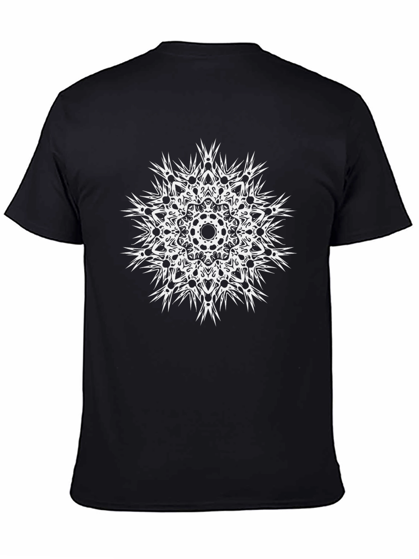 Abstract Mandala Black T-Shirt