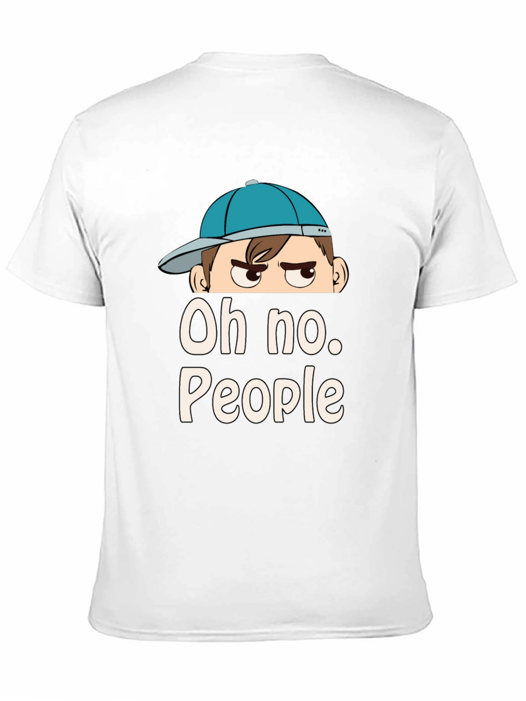 Oh No People Graphic T-Shirt - Funny Introvert Tee