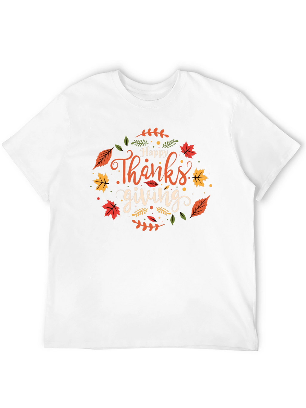 Happy Thanksgiving Black T-Shirt