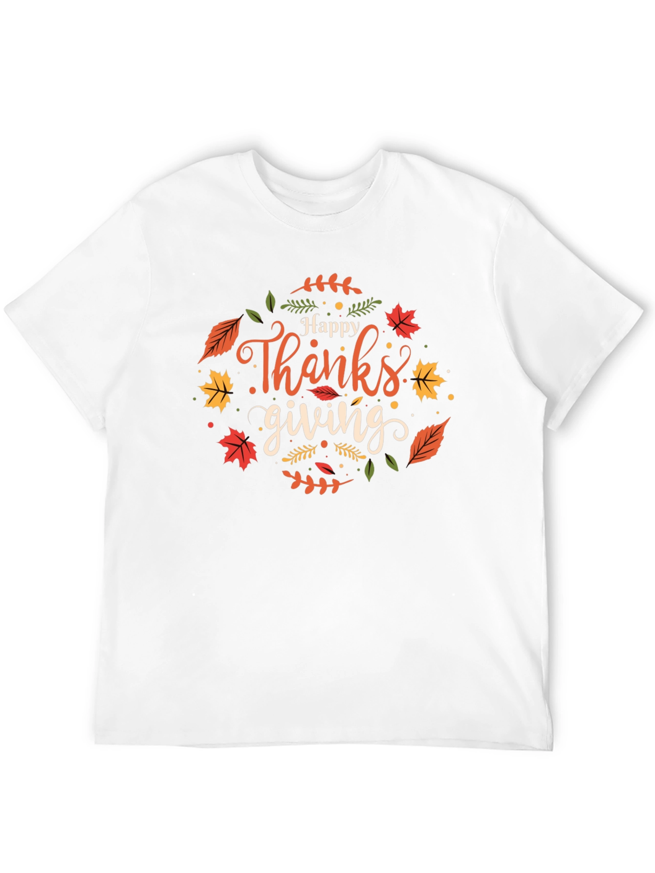 Happy Thanksgiving Black T-Shirt