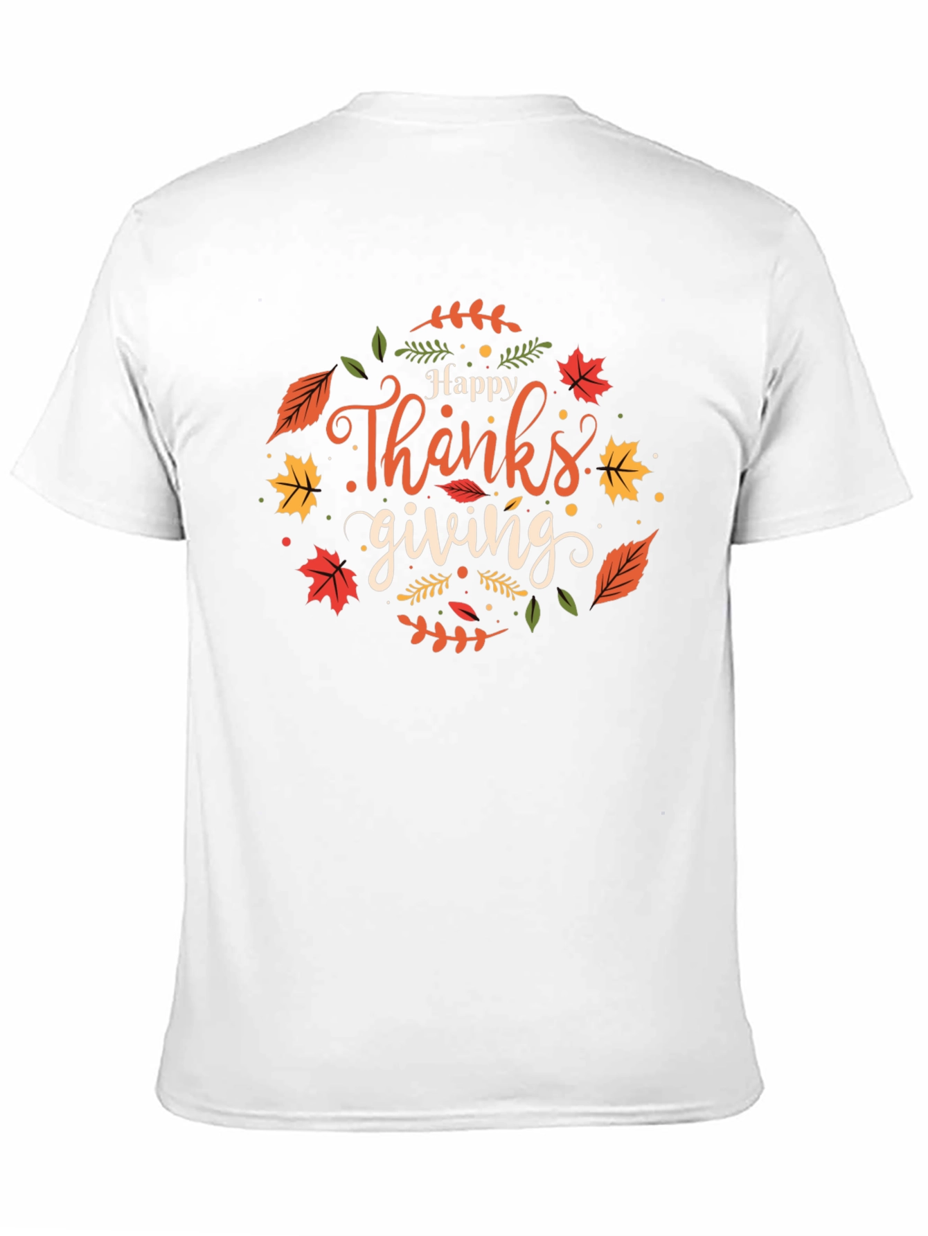 Happy Thanksgiving Black T-Shirt