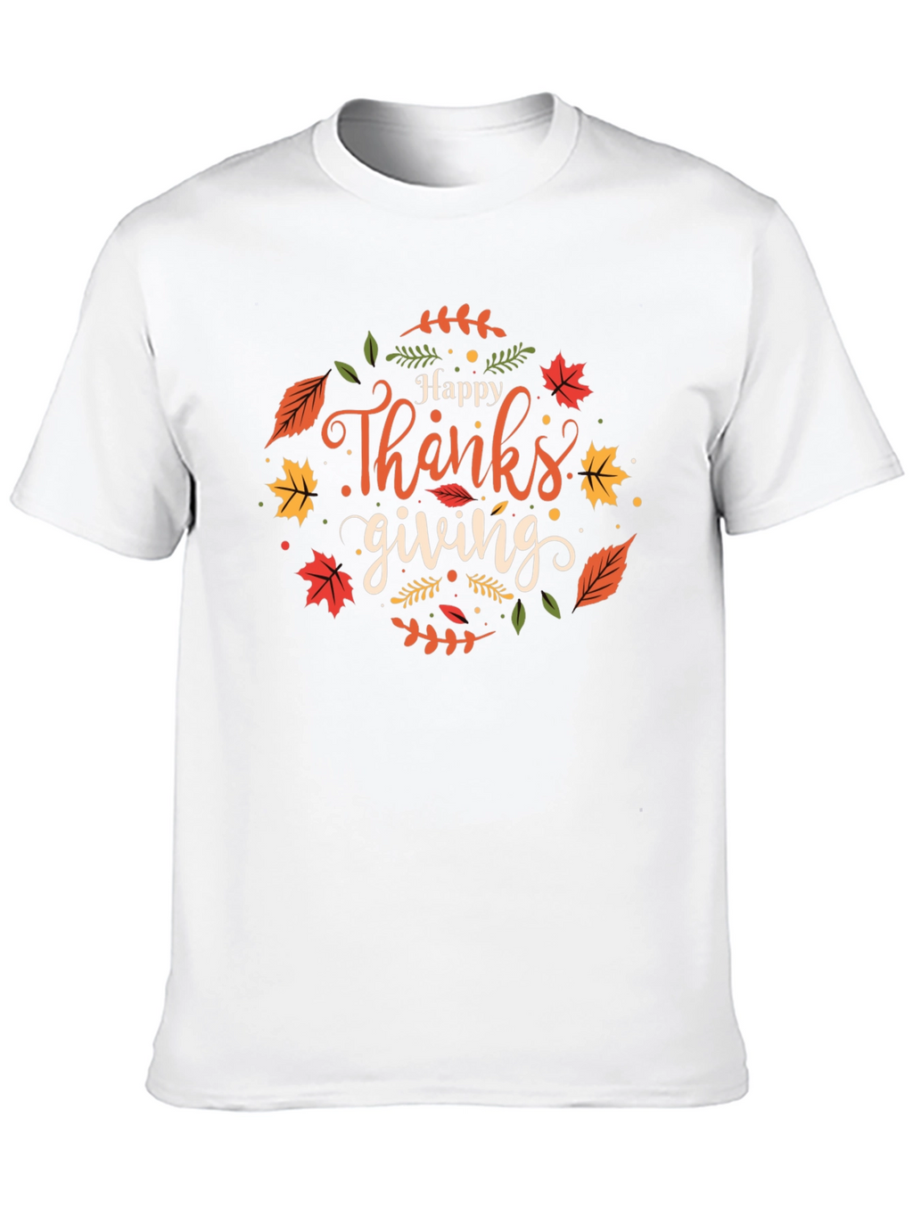 Happy Thanksgiving Black T-Shirt