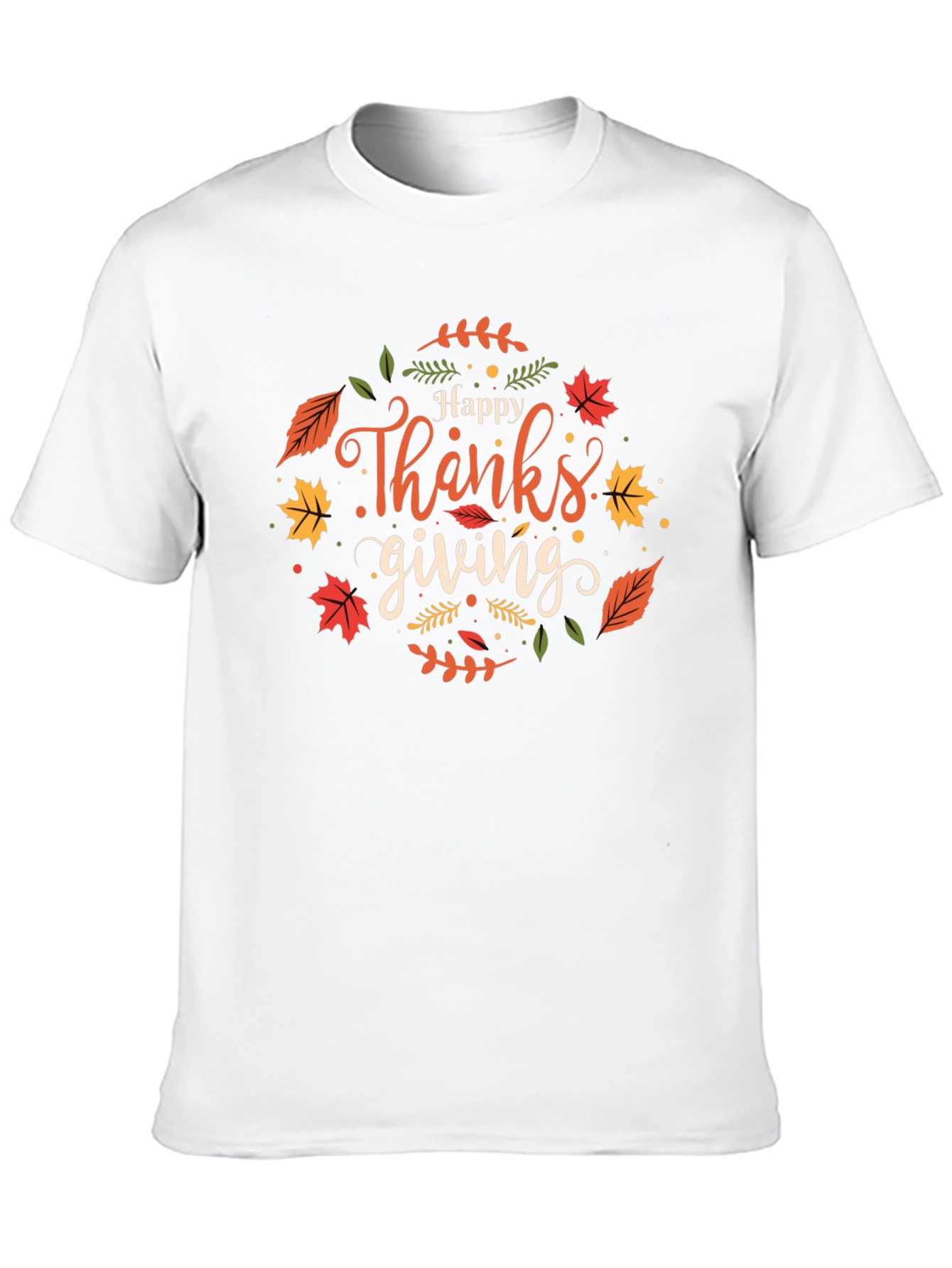 Happy Thanksgiving Black T-Shirt