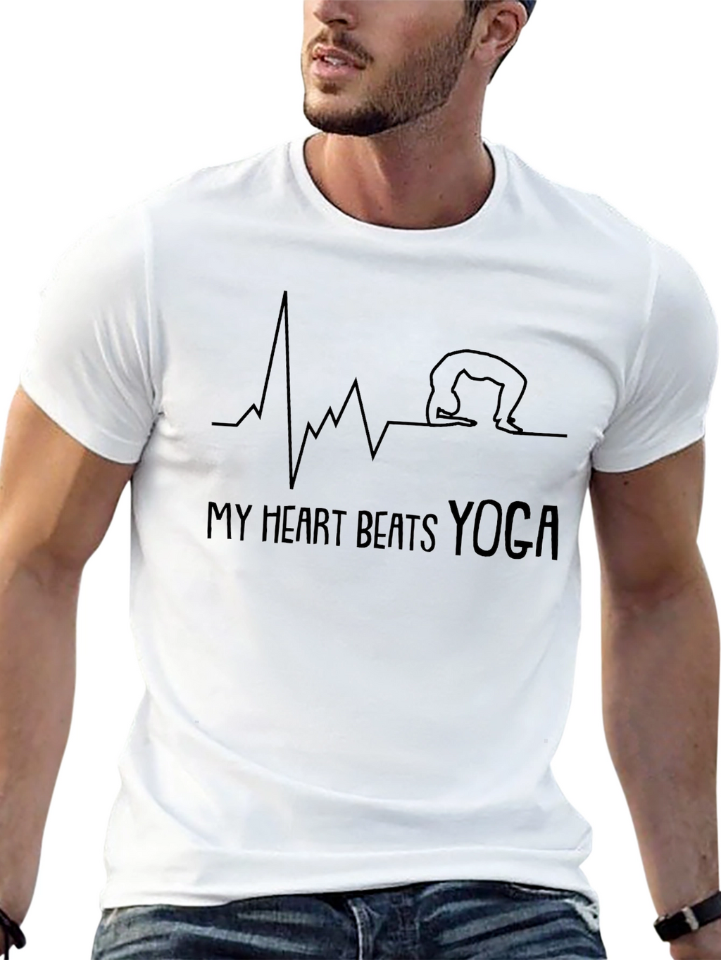 My Heart Beats Yoga Graphic Tee