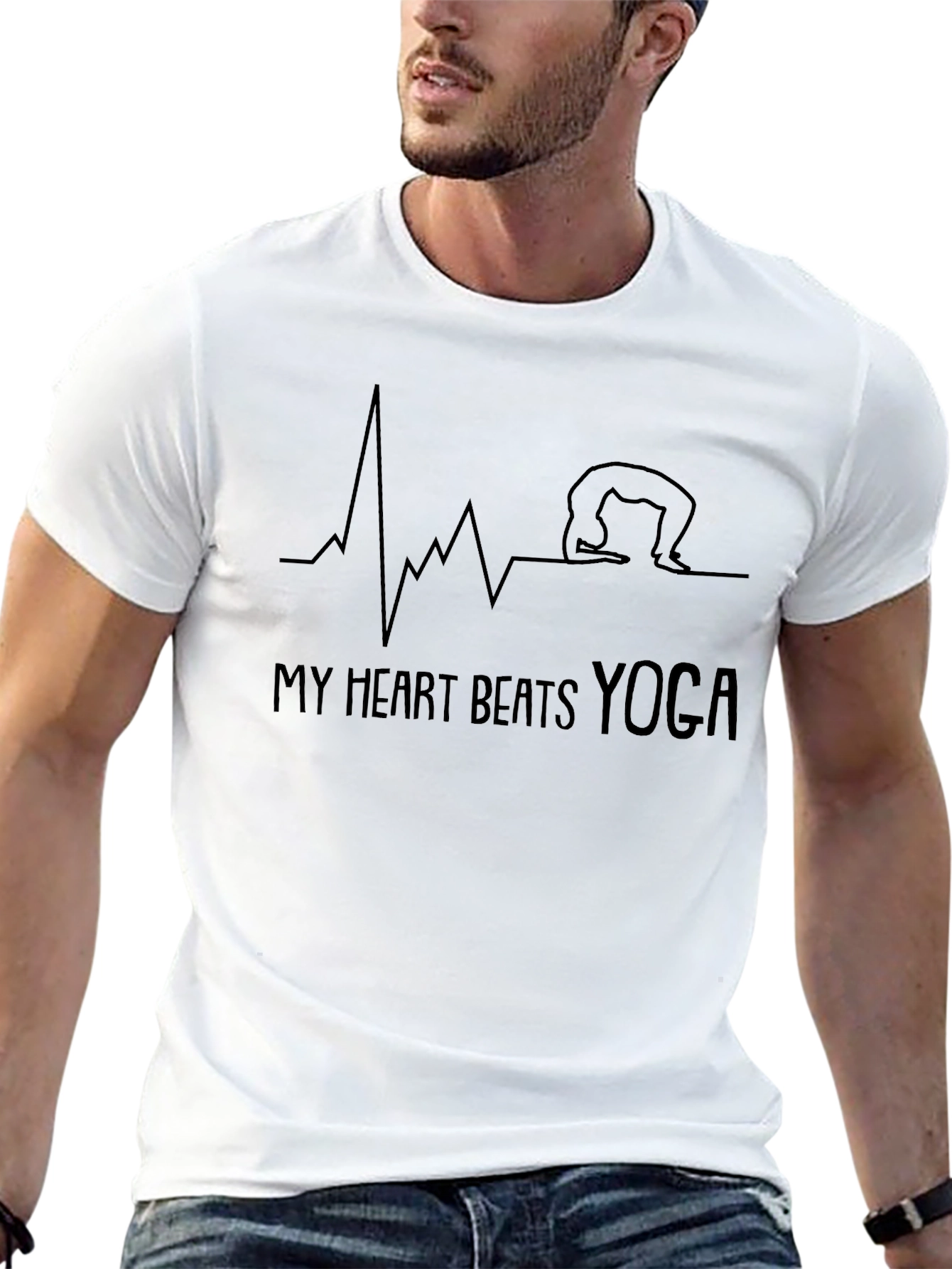 My Heart Beats Yoga Graphic Tee