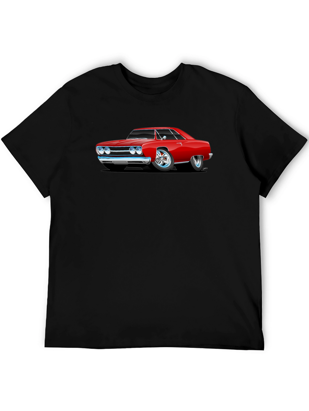 Classic Red Car Graphic T-Shirt