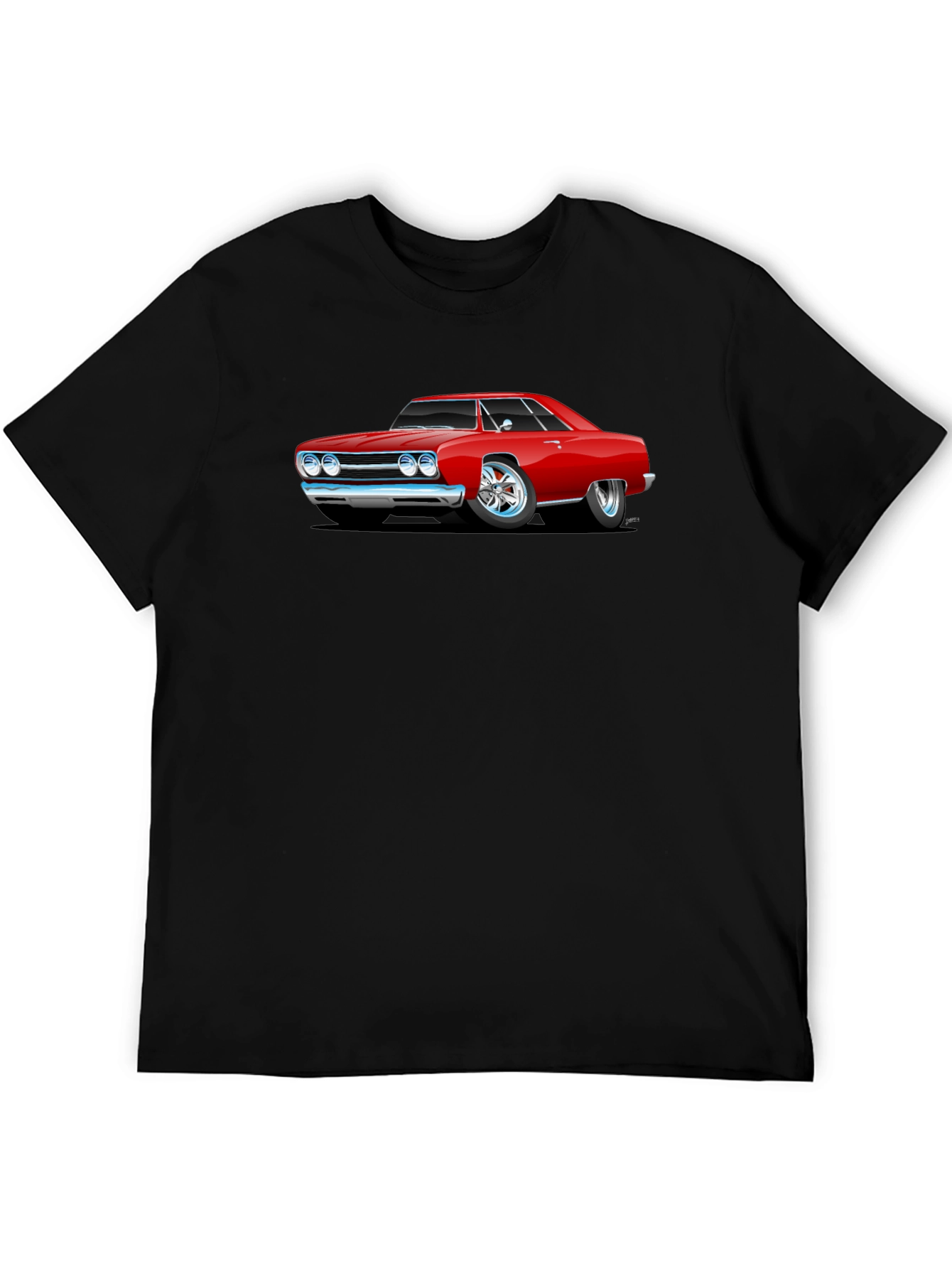 Classic Red Car Graphic T-Shirt