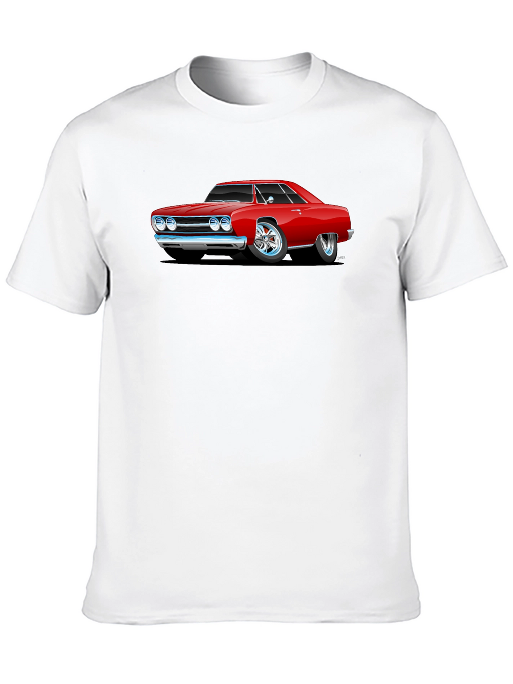 Classic Red Car Graphic T-Shirt