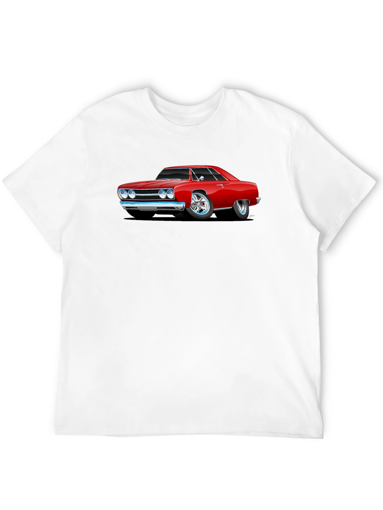 Classic Red Car Graphic T-Shirt