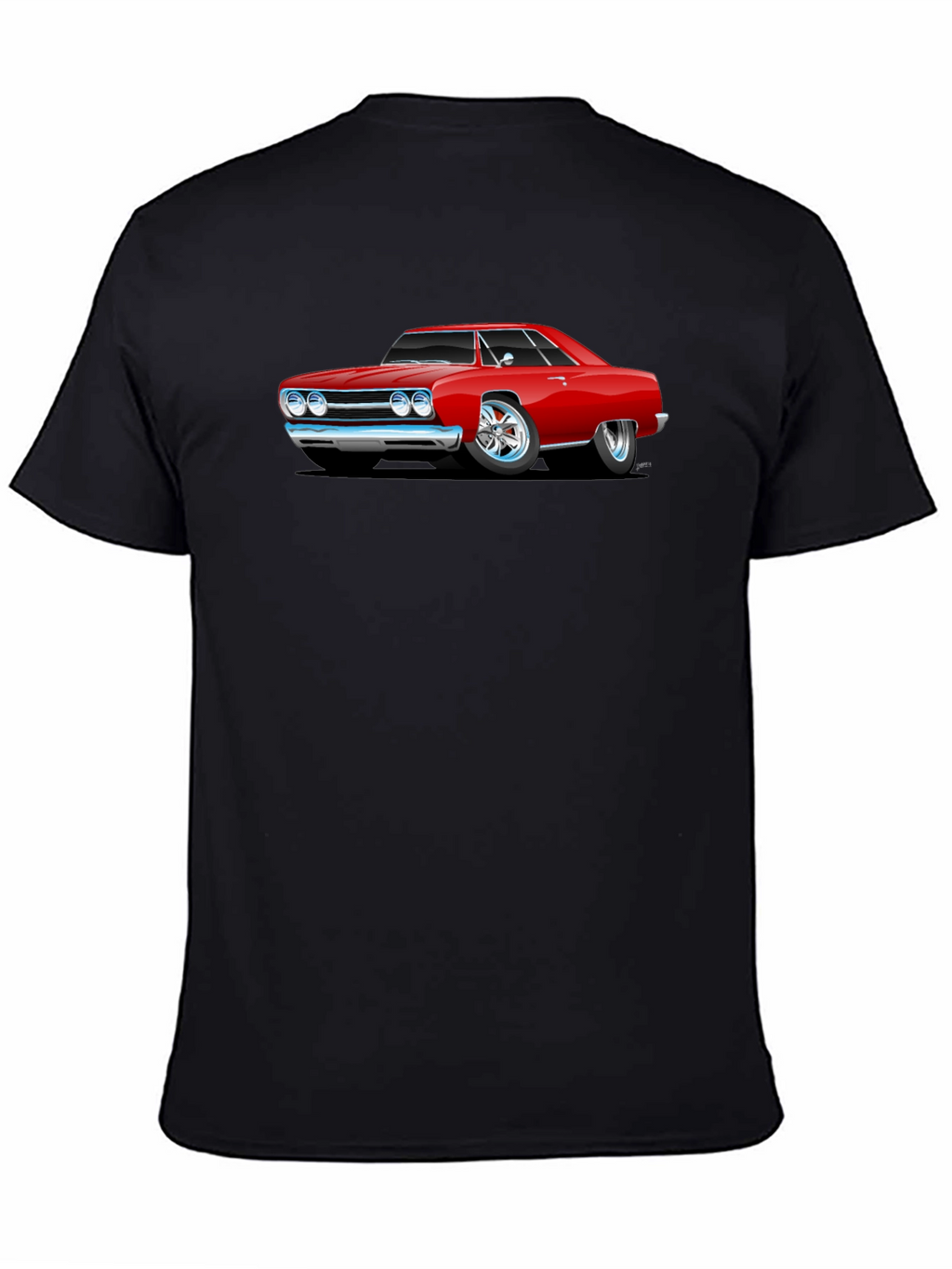 Classic Red Car Graphic T-Shirt