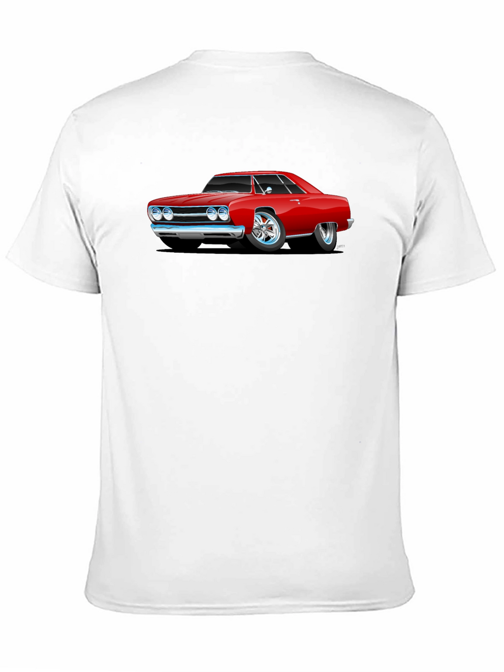 Classic Red Car Graphic T-Shirt