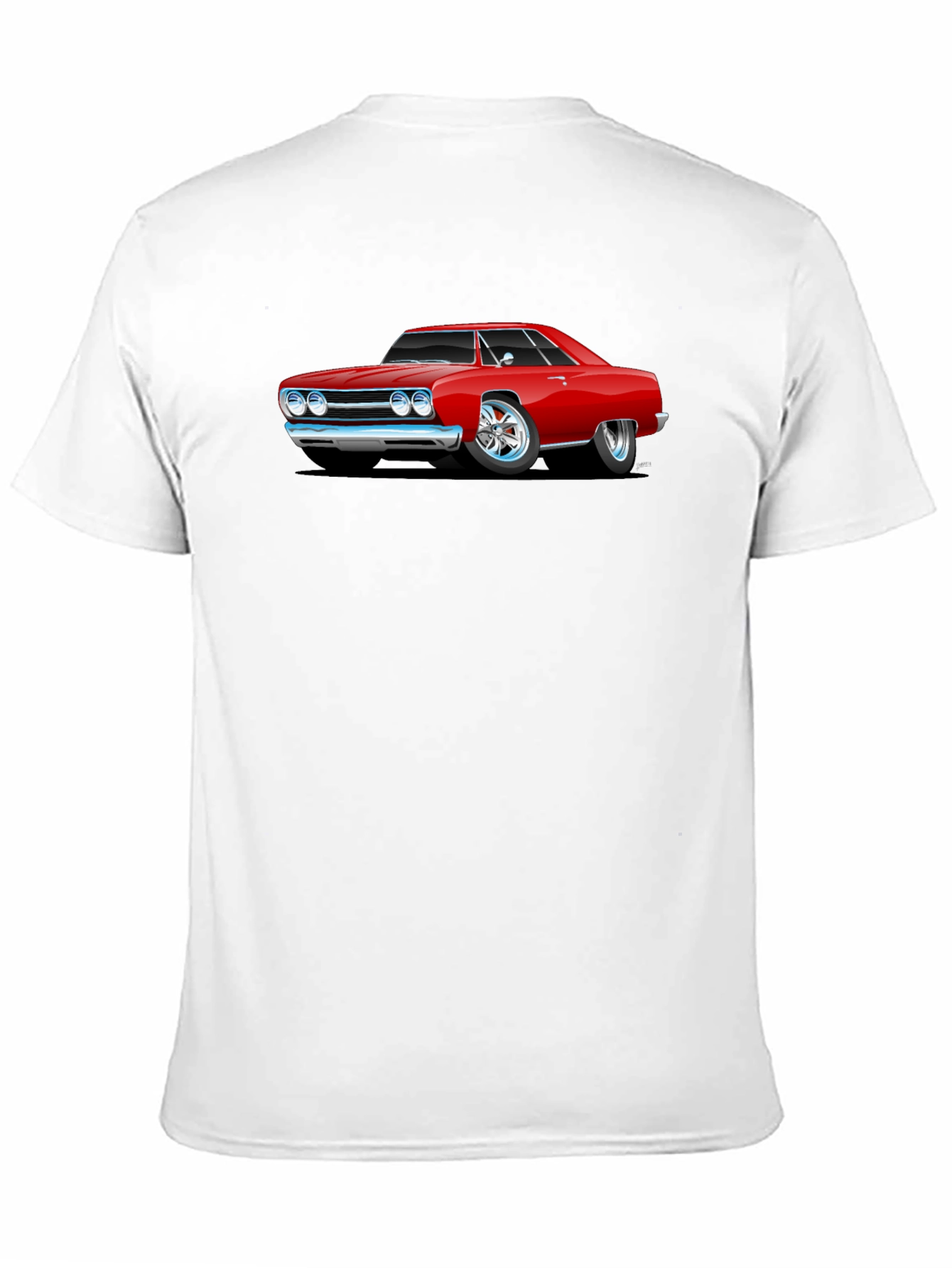 Classic Red Car Graphic T-Shirt