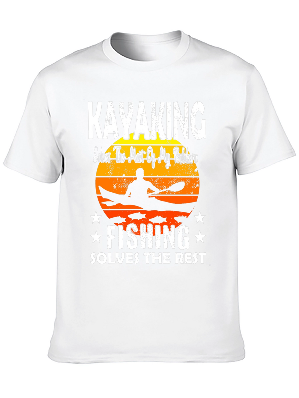 Kayaking and Fishing Graphic T-Shirt
