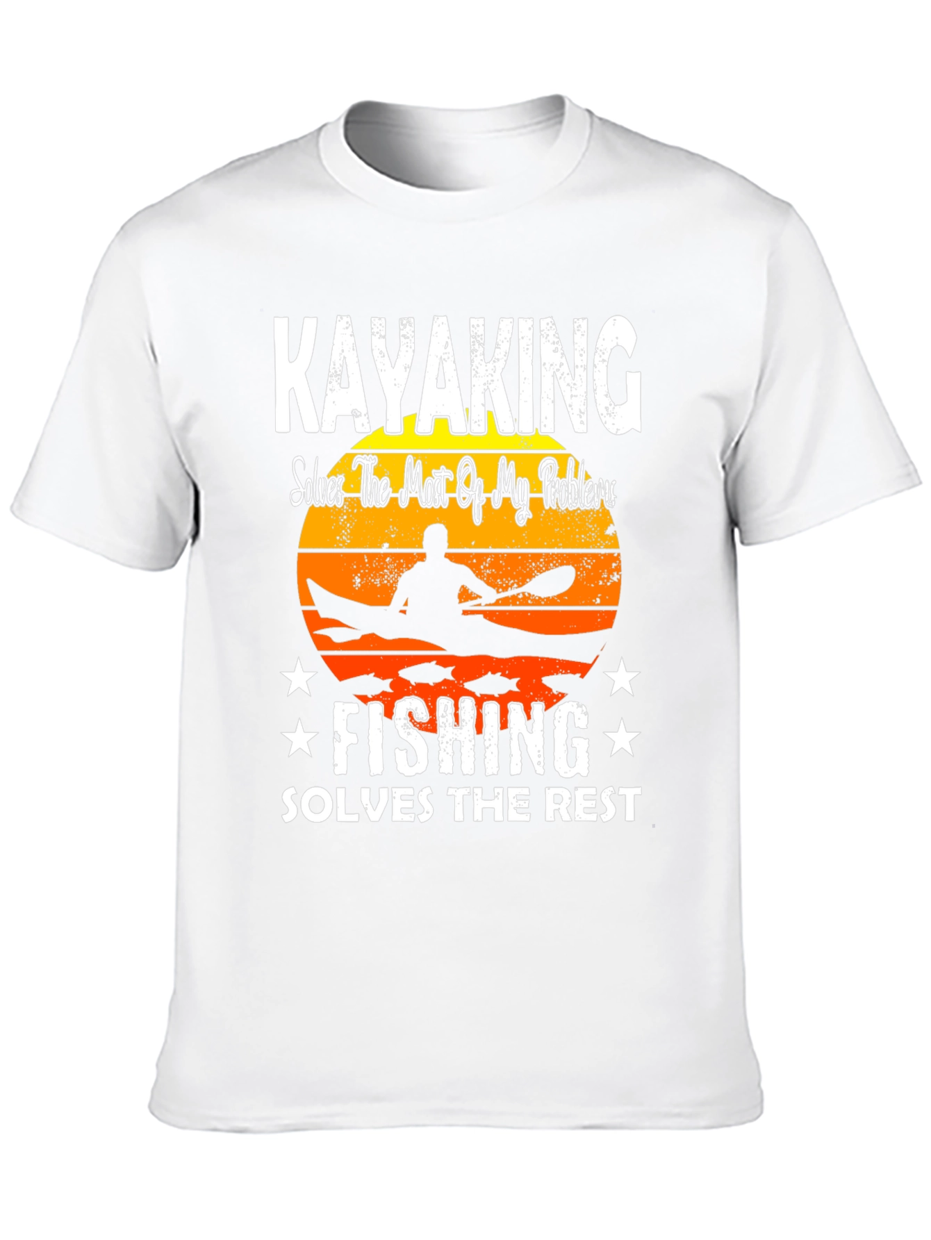 Kayaking and Fishing Graphic T-Shirt