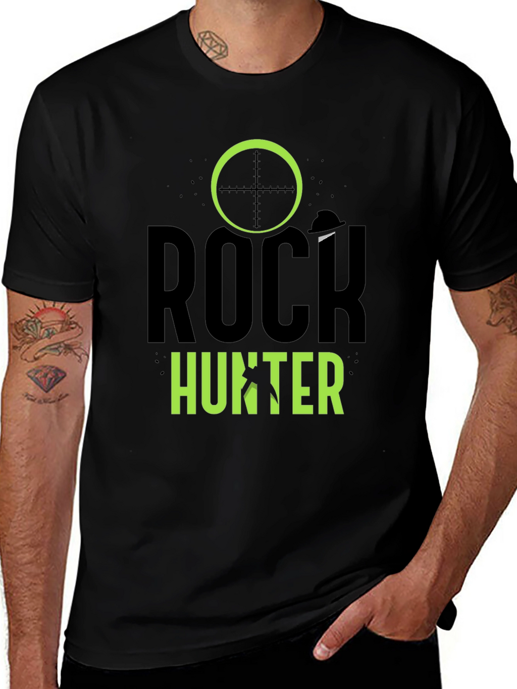 Rock Hunter Graphic T-Shirt - Black