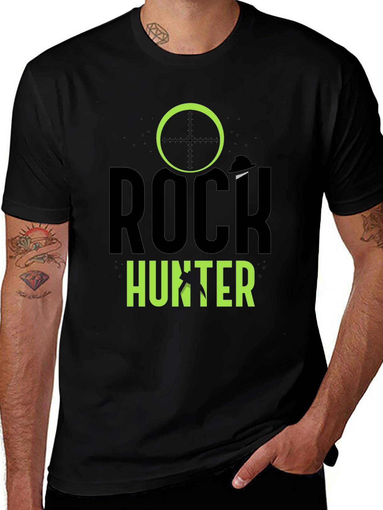 Rock Hunter Graphic T-Shirt - Black