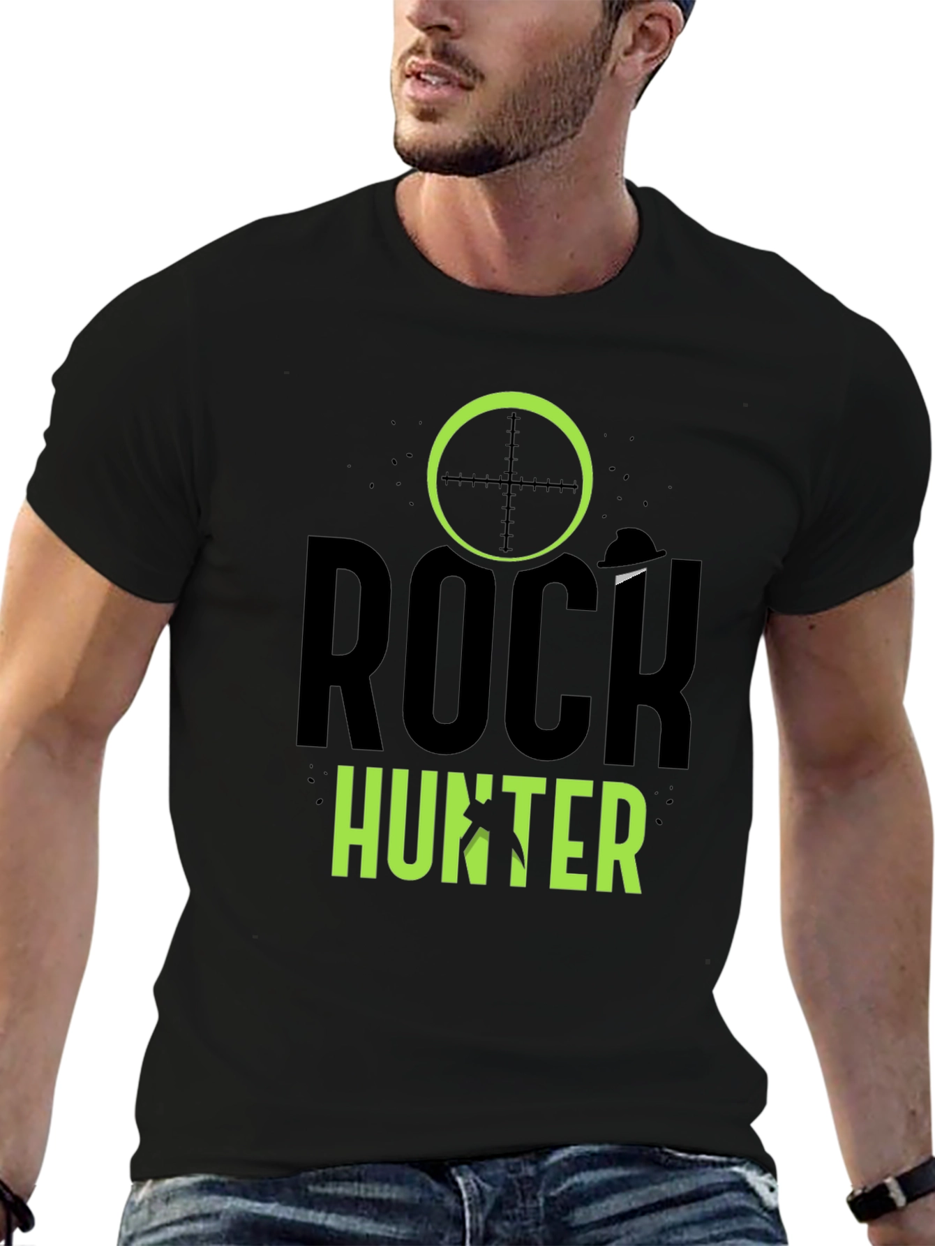 Rock Hunter Graphic T-Shirt - Black