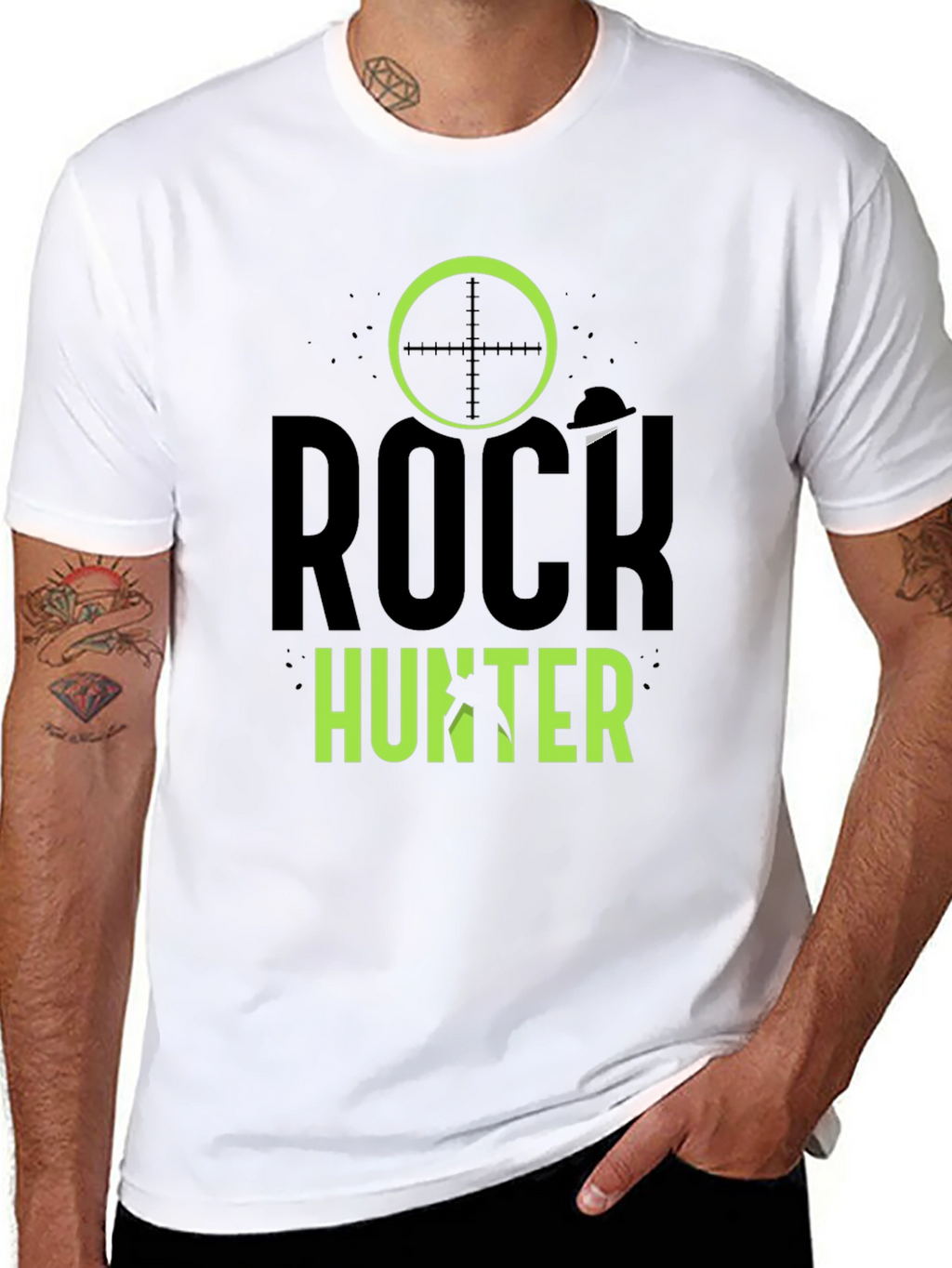 Rock Hunter Graphic T-Shirt - Black