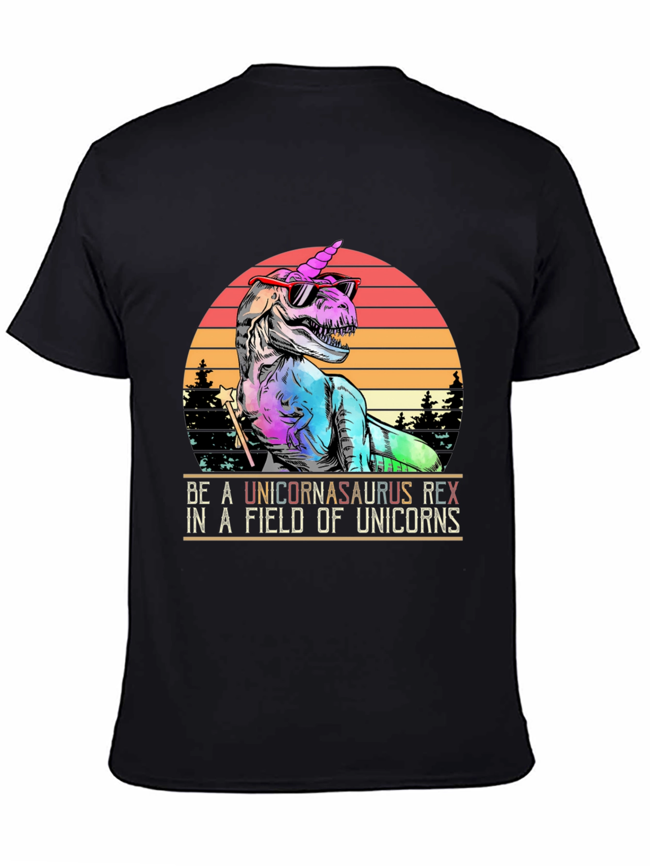 Unicorn T-Rex Graphic Tee - Unique Novelty T-Shirt