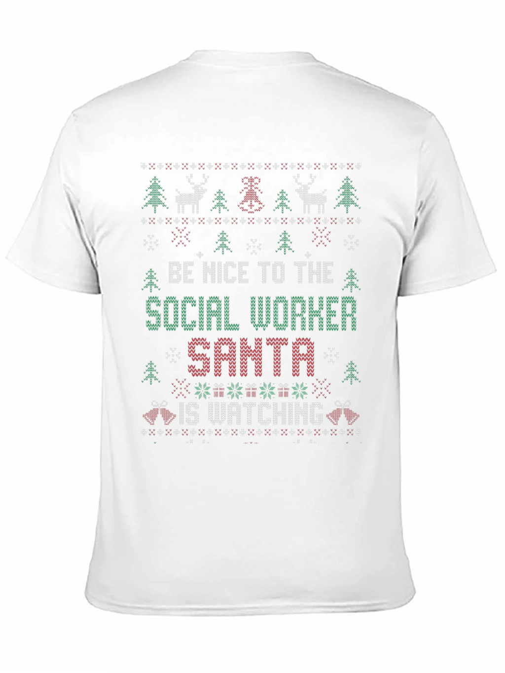 Social Worker Santa Ugly Christmas T-Shirt