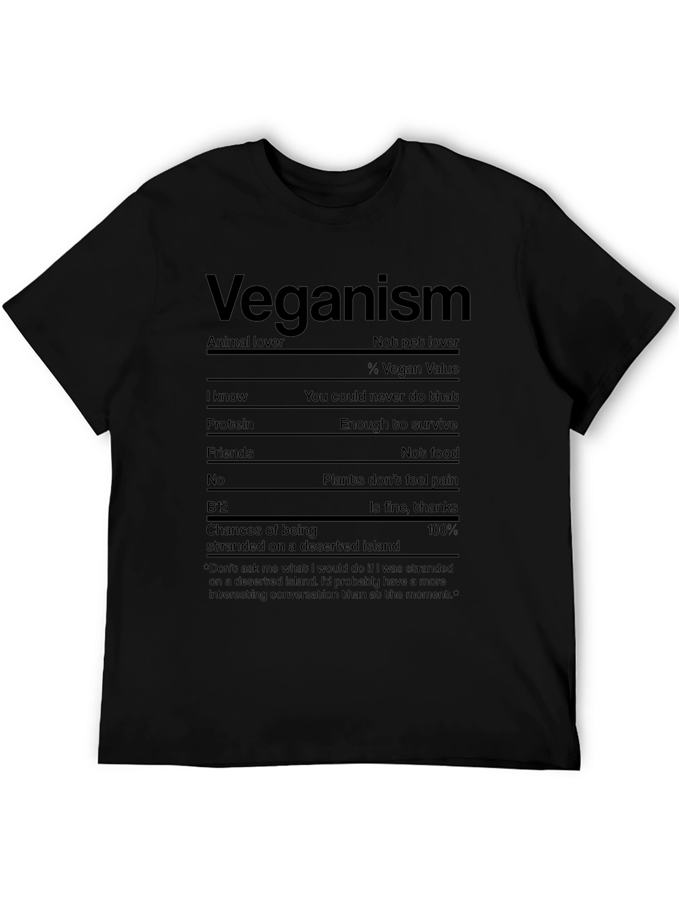 Veganism T-Shirt Animal Lover Not Pet Lover Funny Vegan Tee