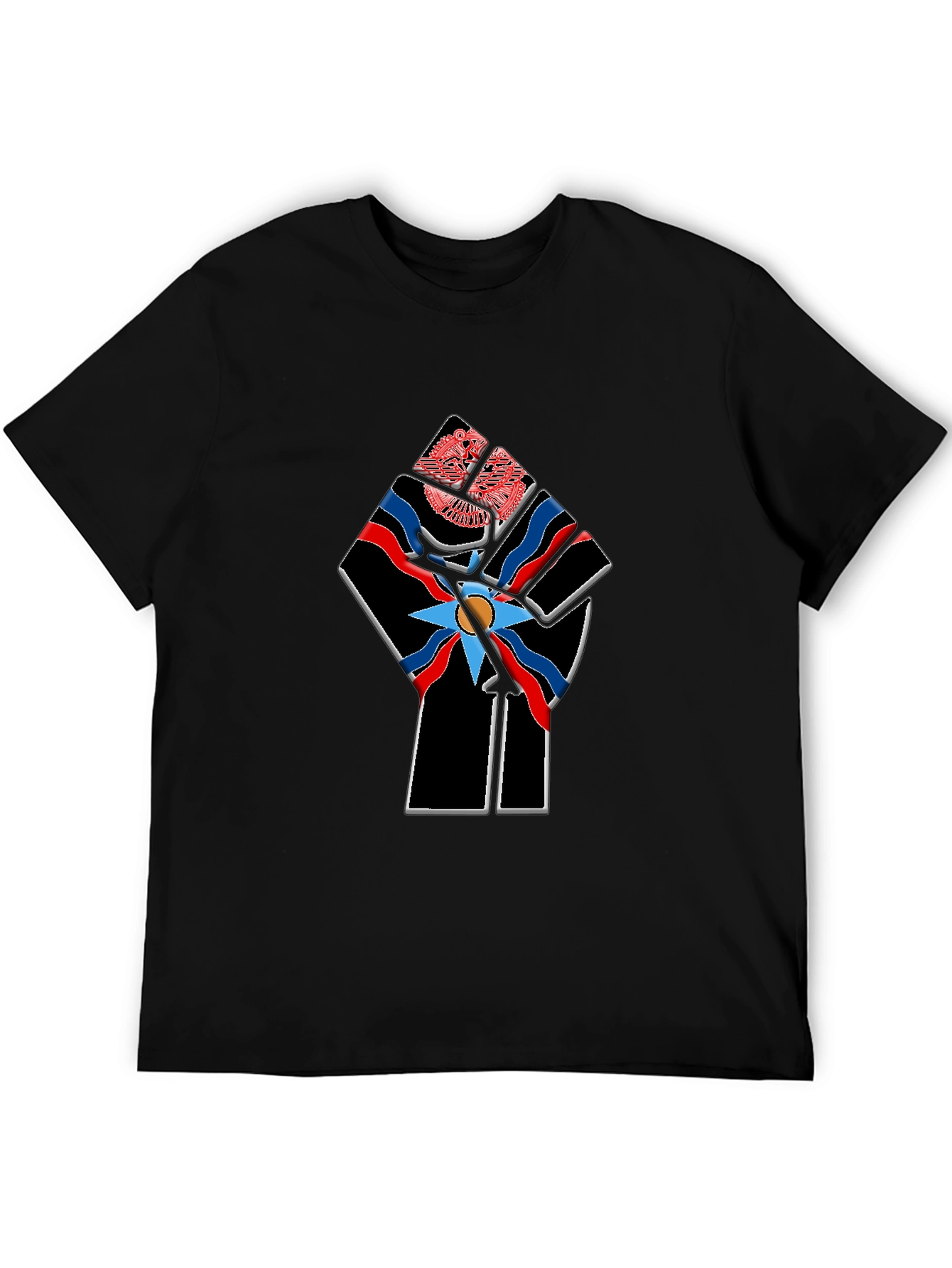 Assyrian Flag Fist Graphic Tee