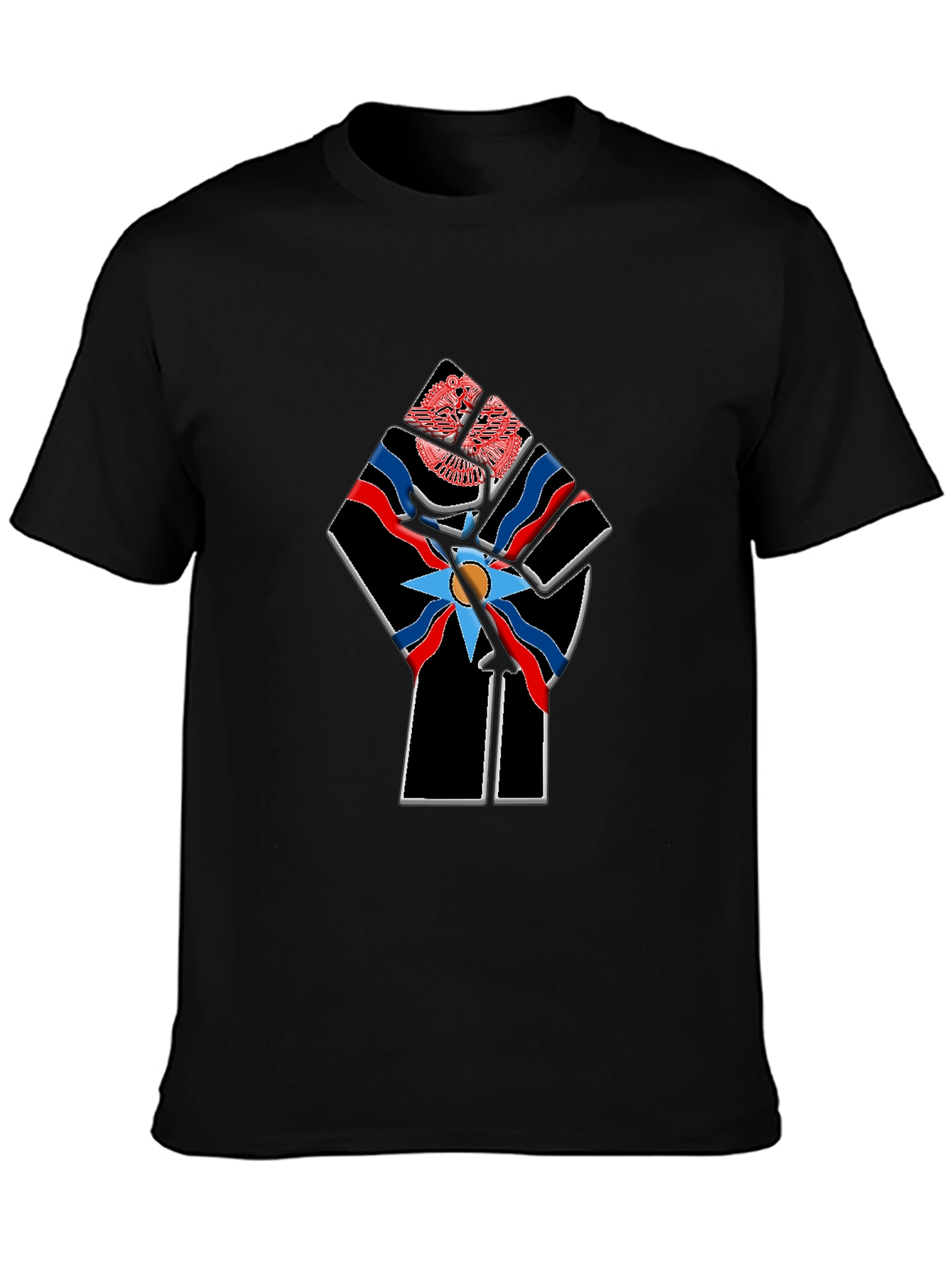 Assyrian Flag Fist Graphic Tee