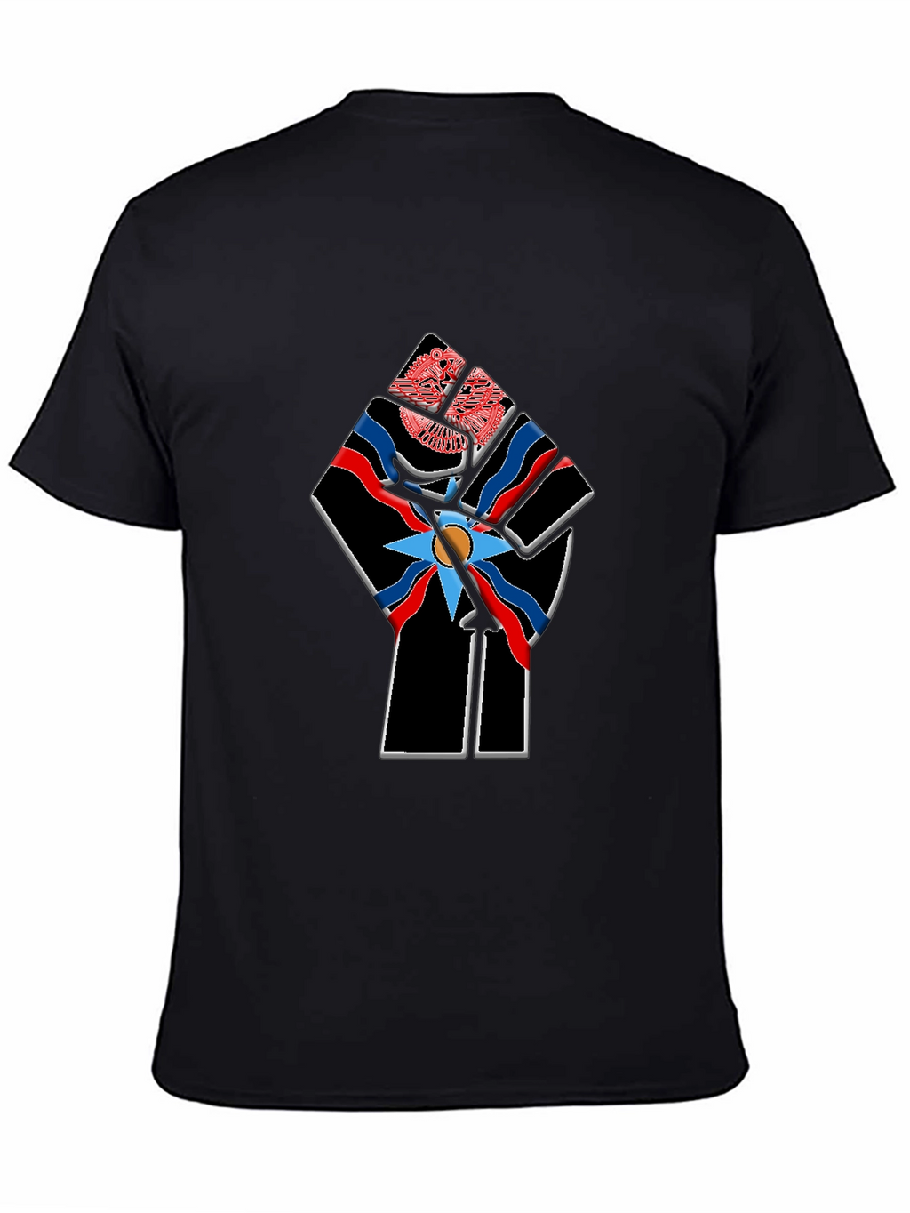 Assyrian Flag Fist Graphic Tee