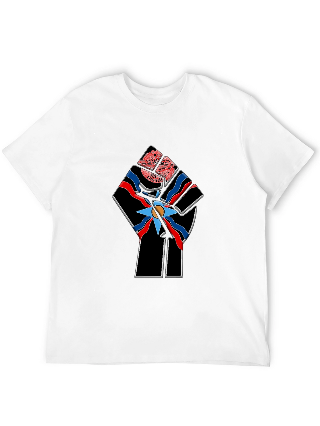 Assyrian Flag Fist Graphic Tee