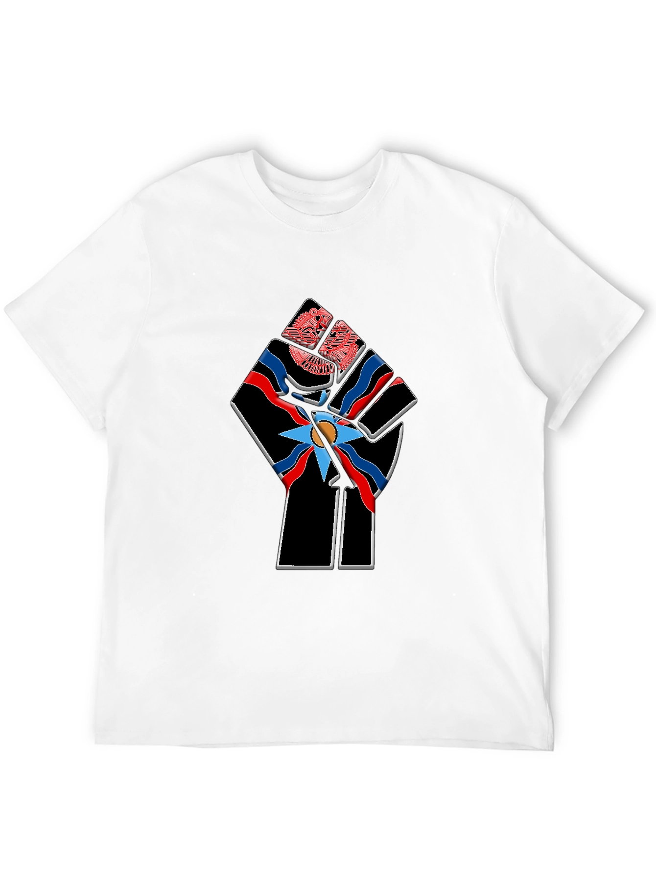 Assyrian Flag Fist Graphic Tee