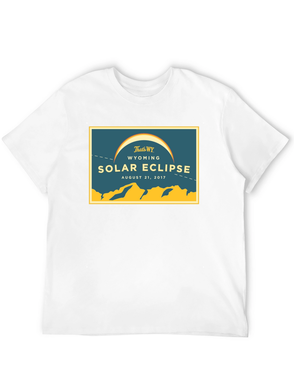 Wyoming Solar Eclipse August 21 2017 Black T-Shirt