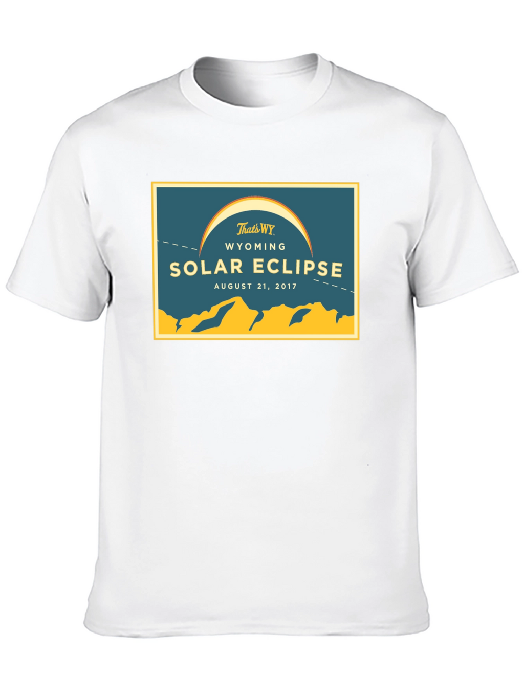 Wyoming Solar Eclipse August 21 2017 Black T-Shirt
