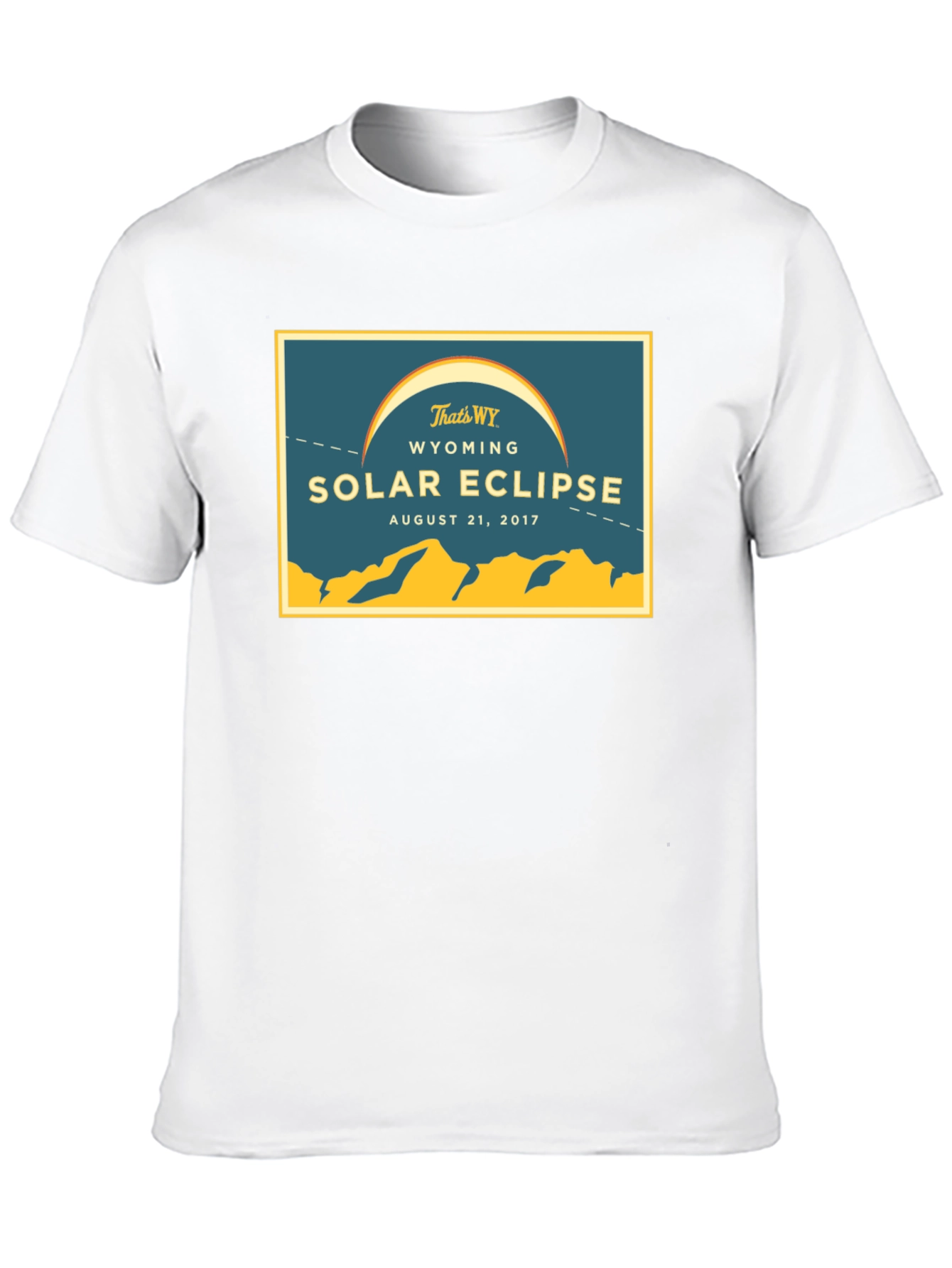 Wyoming Solar Eclipse August 21 2017 Black T-Shirt