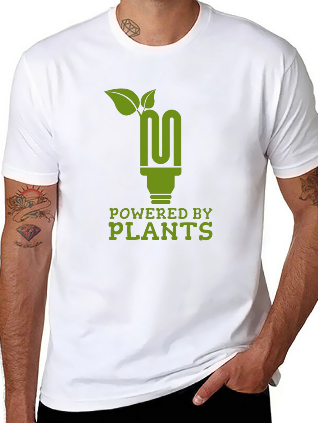 Powered by Plants Green Graphic Tee