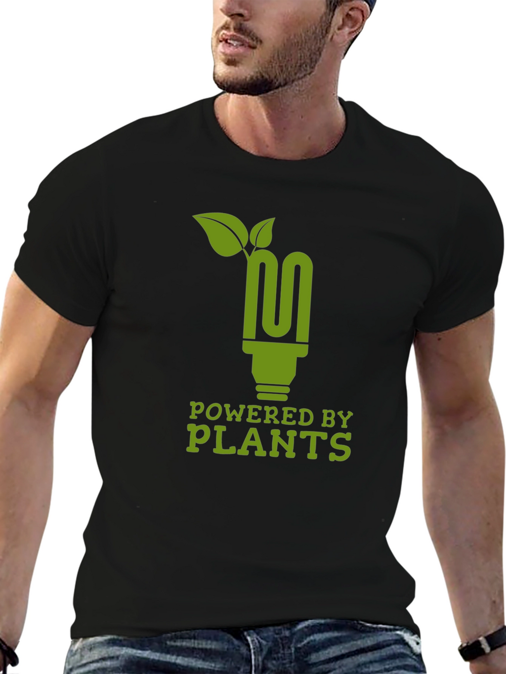Powered by Plants Green Graphic Tee