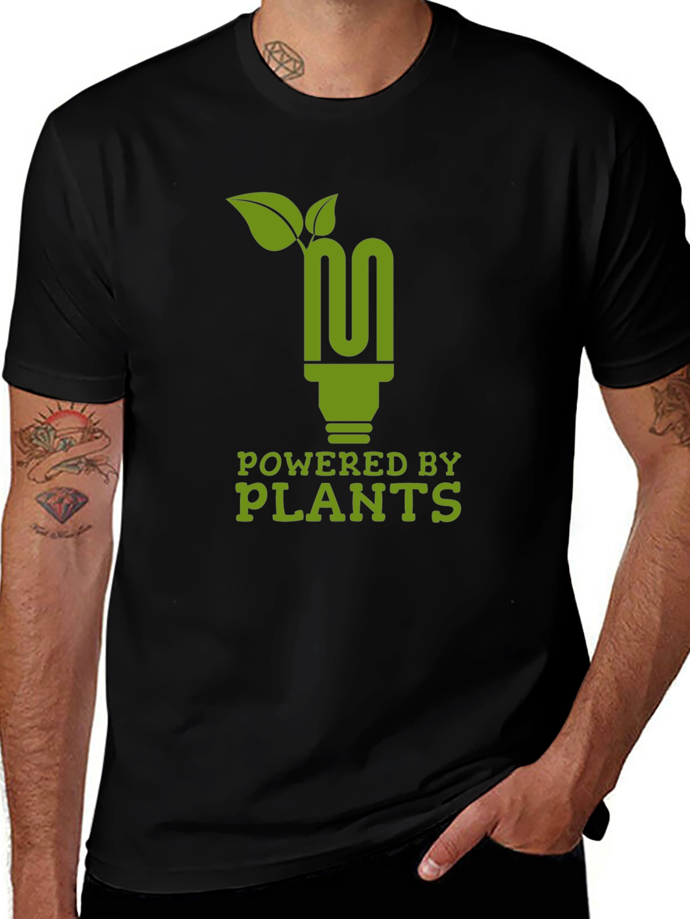 Powered by Plants Green Graphic Tee