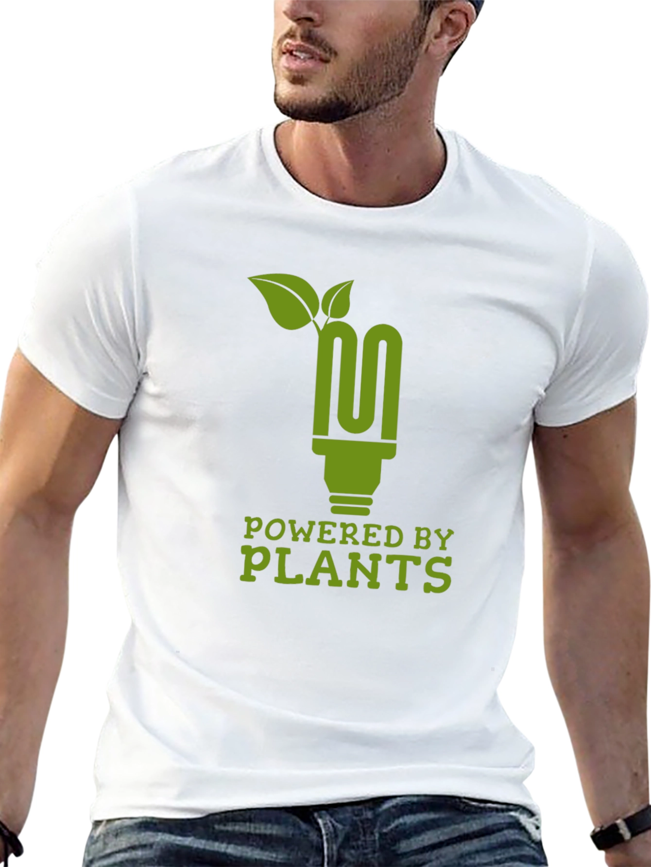 Powered by Plants Green Graphic Tee