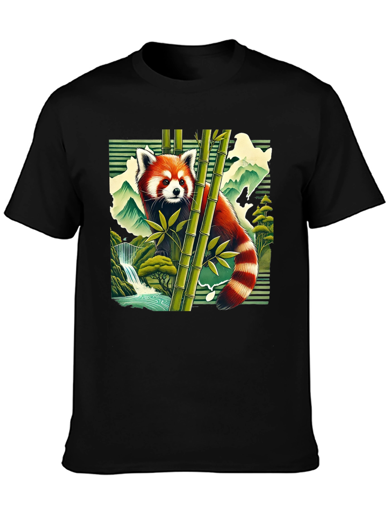 Red Panda Bamboo Forest Graphic Tee