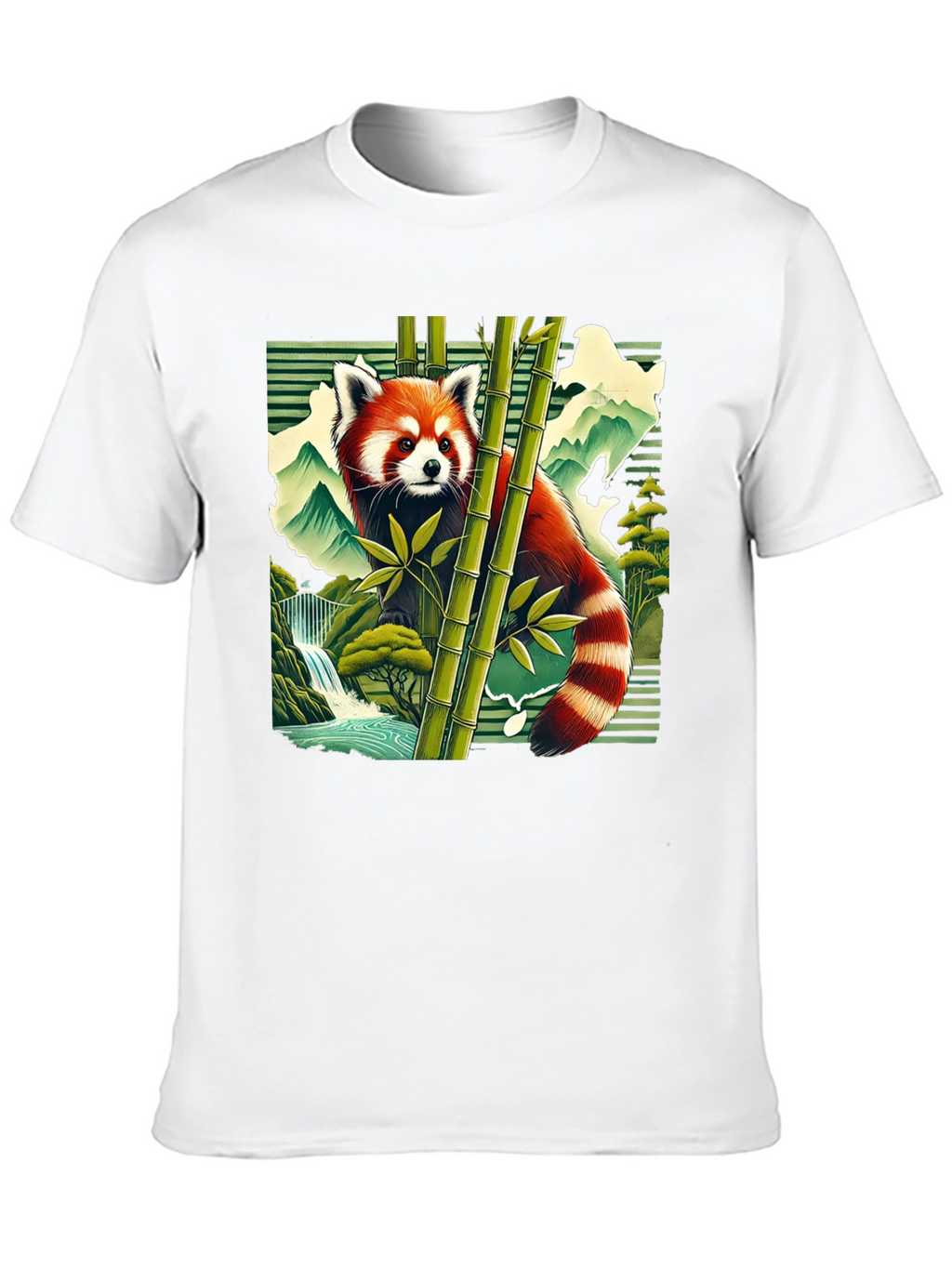 Red Panda Bamboo Forest Graphic Tee