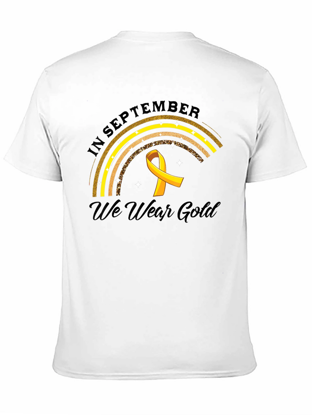 In September We Wear Gold Childhood Cancer Awareness T-Shirt